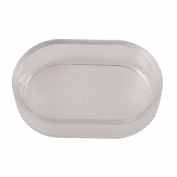 Eetpot ovaal Transparant 12x7x3,5cm